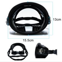 Mergulho Livre Máscara Facial Completa Anti Vazamento Vista Ampla Anti-Fog Snorkeling Natação Óculos Máscara com Alça Ajustável - Image 3