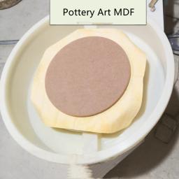 Placa De Densidade Circular para Arte De Cerâmica, Placa De Apoio, Fibra De Madeira, Cerâmica Em Branco, Placa De Secagem, Bandeja De Escultura De Argila, Ferramentas DIY - Image 3