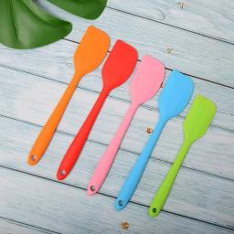 Pá de borracha, colher, ferramentas de bolo, espátula de silicone de grau alimentar, ferramenta de cozimento de bolo, raspador - Image 4
