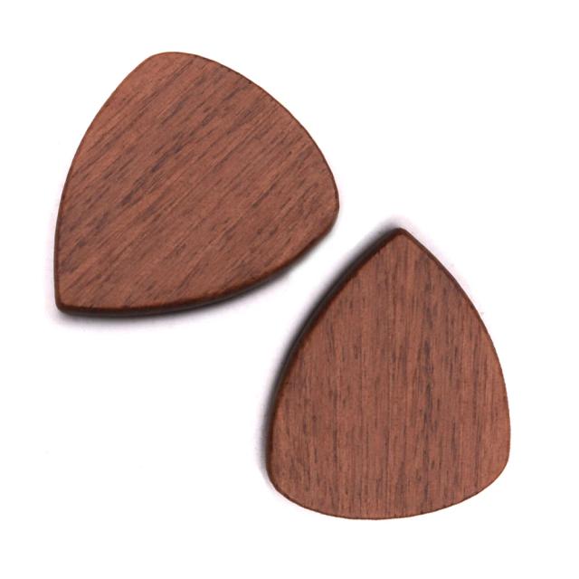 Conjunto de Palhetas de Madeira para Violão e Guitarra - 2 Peças, Espessura Profissional e Acessórios Musicais Essenciais