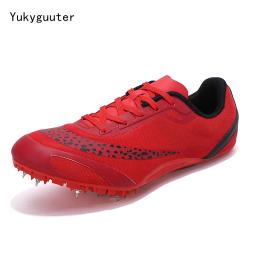 Tênis de pista para homens e mulheres, tênis Spikes, atleta, corrida, treinamento, leve, partida de corrida, sapatos esportivos Spike, plus size, 36-45 - Image 1