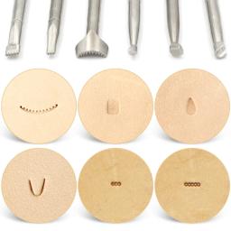 Novo kit de ferramentas para marcação de couro, para trabalhar em couro, conjunto de estampagem de assento, padrões de escultura, artesanal, ferramentas de couro - Image 5