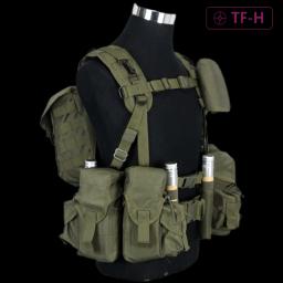 Molle módulo tático assalto colete peito rig arnês equipamento de treinamento saco bolsa conjunto caça paintball liberação rápida ao ar livre - Image 2
