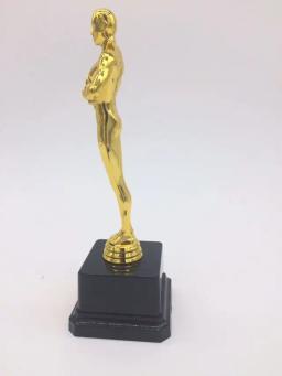 Venda quente tamanho pequeno oscar troféu prêmio, oscar troféu 19cm hollywood oscar festa favores prêmio - Image 2