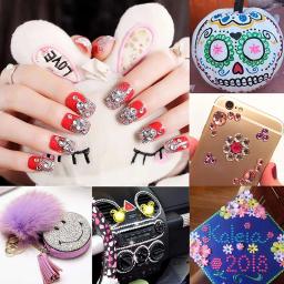 Adesivos de strass cristal 20 folhas = 3440 peças, jóia de enfeite diy, diamante colorido de pedras preciosas para face, unhas, artesanato, decoração de cartões - Image 4
