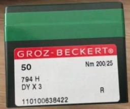 Agulha para máquina de costura, 50 peças, pacote 794 h dy x 3 794 h dyx3 corpo redondo genuíno groz beckinerte para alguns das peças de reposição de máquinas de costura - Image 1
