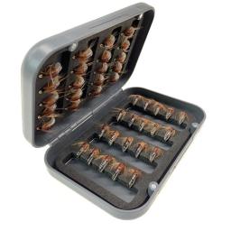 24 pçs/caixa realista nymph scud voar para a pesca da truta isca de inseto artificial simulado scud worm isca de pesca - Image 3