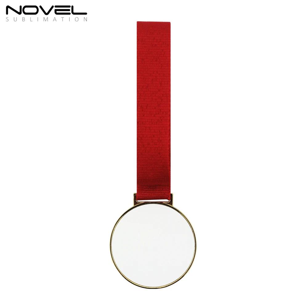 Medalha de ouro de metal em branco de sublimação de impressão personalizada - Image 1