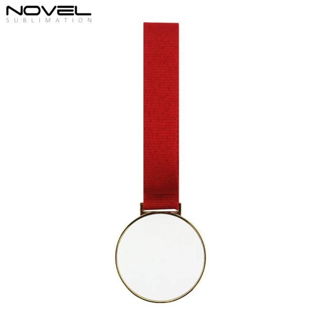 Medalha de Ouro Personalizada em Metal Branco para Sublimação