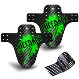Para-lamas de bicicleta de 7 cores 2 peças de guarda-lamas de bicicleta de qualidade em fibra de carbono dianteira traseira MTB para bicicletas de montanha acessórios para bicicletas - Image 1