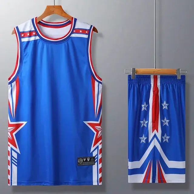 Camisa e Shorts de Basquete Respiráveis para Secagem Rápida - Moda Esportiva Unissex para Jovens e Adultos