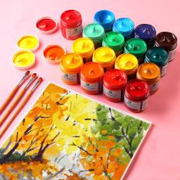 Silk Screen Printing Mesh Transfere Tintas Stencil, Pigmento Tinta Acrílica, Pintura Artística, DIY Pillow Fabric Paper, 16 cores - Image 6