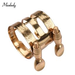 Muslady-Duplo Parafuso Ajuste Saxofone Ligadura, Sax Durável, Compacto, Saxofone Alto - Image 1