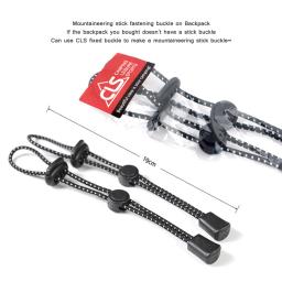 Suporte de bastão de caminhada, mochila, corda elástica portátil de acampamento, caminhada, trilha, poste de fixação, elementos externos - Image 6