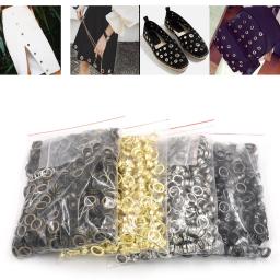 Metal chapeamento ilhós com rebites, casas de botão, fivela, botões de roupas, acessórios, tamanho interno, 1.5mm-8mm, atacado, 100 conjuntos - Image 1