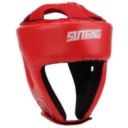 PU Leather Kick Boxing Capacete para Homens e Mulheres, Karate Head Guard, MMA, Kickboxing, Treinamento de Luta, Proteção de Cabeça - Image 4