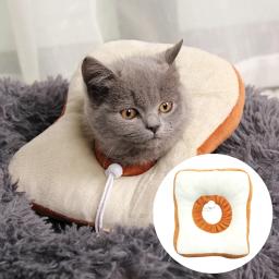 Colar elizabetano ajustável pet chapelaria brinde colar de pão pet anti-lambendo anel esterilização anti-risco - Image 5