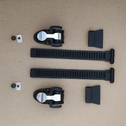2 conjuntos de patins de velocidade em linha com cabeça de ferro, fivela de cinto de tornozelo, fita de patins de velocidade, faixa fixa com parafusos - Image 4