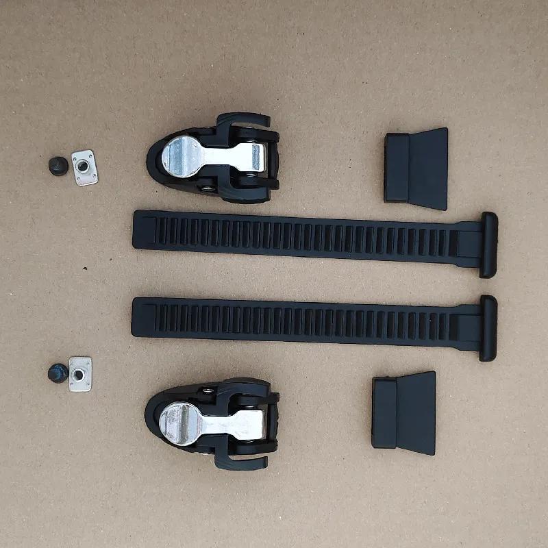 2 conjuntos de patins de velocidade em linha com cabeça de ferro, fivela de cinto de tornozelo, fita de patins de velocidade, faixa fixa com parafusos - Image 1