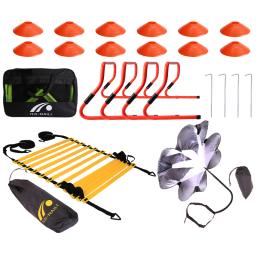 Alta Qualidade Multifuncional Futebol agilidade escada, conjunto De Treinamento De Velocidade, futebol, obstáculo Ajustável, kit De Treinamento, Fábrica Atacado - Image 3