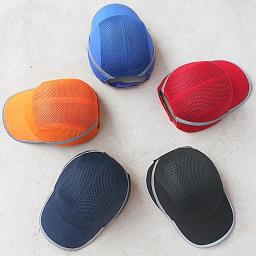 Capacete de segurança, protetor solar da moda, capacete de segurança para trabalho, malha respirável, anti-impacto, leve, construção, boné de autodefesa - Image 2