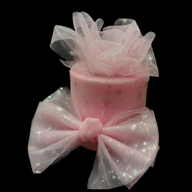 Fita Organza Iridescente Estrela Ilusória para Decoração DIY, Presentes e Acessórios - 6cm, 25 Jardas