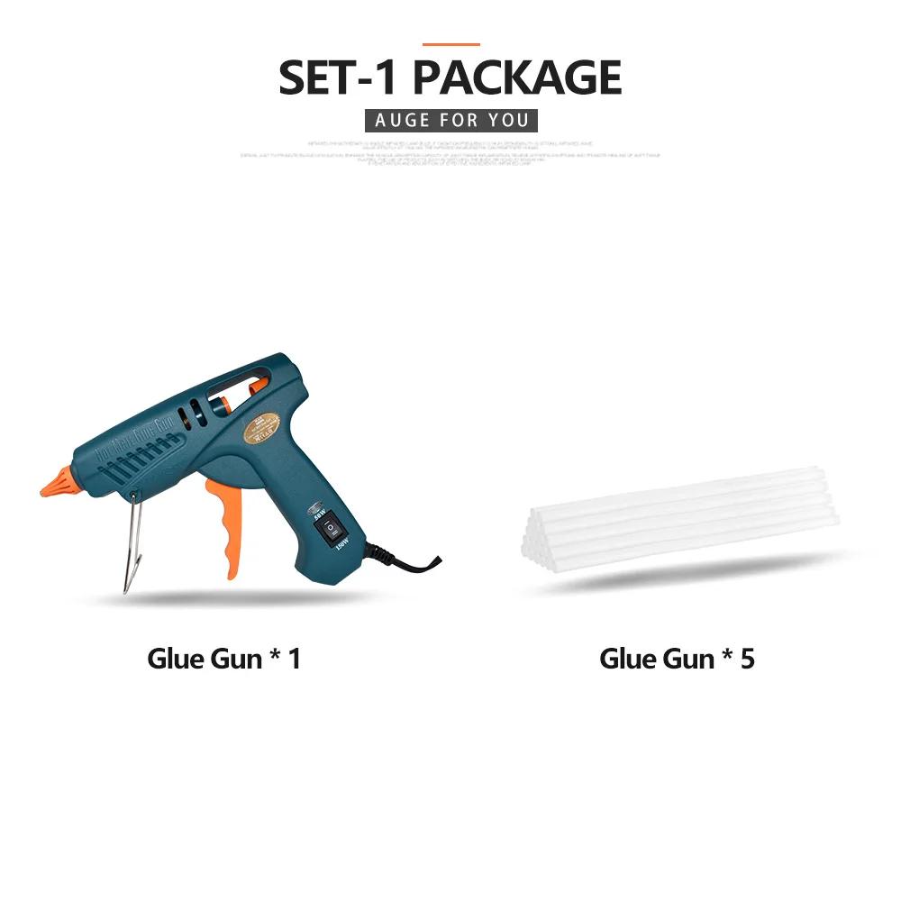 Pistola de cola Hot melt 15 em 1, kit de ferramentas, silicone, interruptor 50w/150w, para artesanato, reparo, diy, cola 11mm, bico de cobre puro - Image 1