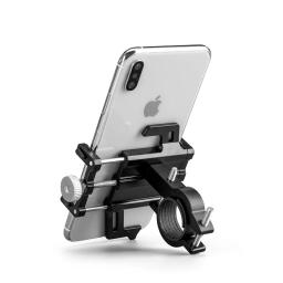 Rockbros-suporte de celular para bicicleta e motocicleta, suporte de liga de alumínio, mecânico, cinco furos, para telefone - Image 6