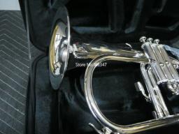 Nova marca bb flugelhorn prata banhado a sino de bronze amarelo popular instrumento musical com caso bocal frete grátis - Image 4
