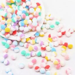 Pompons macios coloridos para crianças, artesanato de pelúcia fofa, bola de pompom DIY, Fur Pon Pon, decoração do lar, brinquedos, acessórios para bonecas, 10mm-30mm - Image 4
