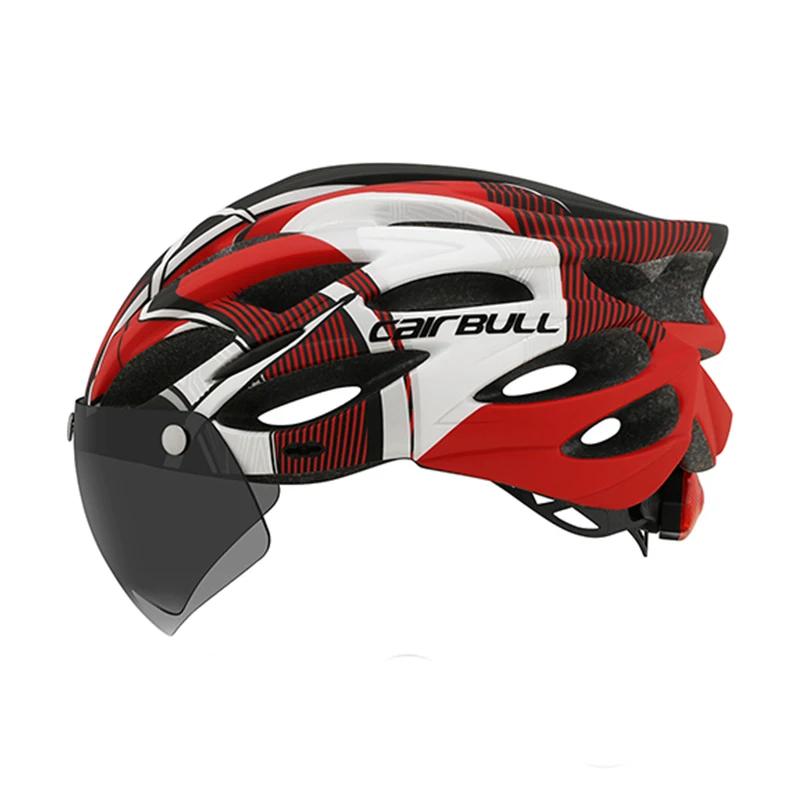 Capacete de ciclismo com luz LED para homens e mulheres, estrada, MTB, mountain bike, bicicleta, viseira, acessórios de bicicleta, 54-62cm - Image 1