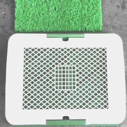 Toalete portátil de treinamento para cachorros interno para cachorros Simulação de penico para urinar no gramado Fácil de limpar Tapete de grama para animais de estimação Toalete plano - Image 6