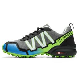 Sms homem caminhadas ao ar livre sapatos de escalada esporte respirável tênis de caça tático sapatos de trekking verão malha anti-skid formadores - Image 2