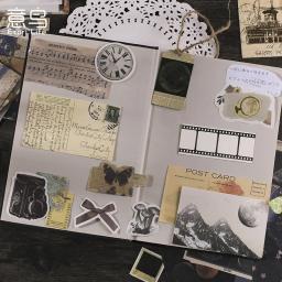 31 pçs vintage scrapbook adesivos antigo pergaminho retro antigo scrapbooking papel para o diário de arte diy artesanato planejadores - Image 5