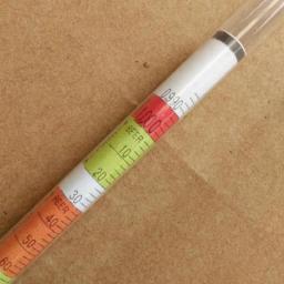 P82c 2 pces escala tripla hydrometer auto brewed vinho medidor de açúcar para fazer cerveja em casa - Image 1