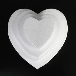 Praça Coração Shaped Poliestireno Bolo, Decorações Do Casamento DIY, Manequim Bolo, Espuma Molde, Isopor Prática Modelo, 4 ", 6", 8" - Image 1