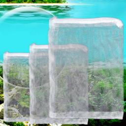 Bolsa de filtro para aquário, 5 peças, filtro de filtragem de meias para aquário, marinho, bolsa de malha com zíper para tanque de peixes, rede com zíper - Image 1