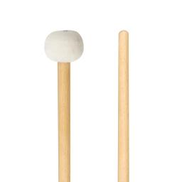 Percussão Instrumento Acessórios, madeira maciça Handle Drum Sticks, Qualidade Felt Marretas, Baquetas, 1 Par - Image 4