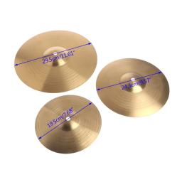 Iniciante liga de cobre bater tambor címbalo durável instrumento percussão bronze 8 10 24tb - Image 1