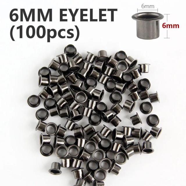 Ilhós para Bainha Kydex DIY 100 Peças 6mm/7mm