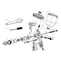 Mini conjunto de ferramentas para pintura a ar, pulverizador hvlp de liga de alumínio, prático, alta atomização, bicos para pintura automática - Image 4