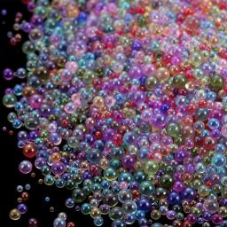 Mini Bolha Bola Beads para DIY Nail Art Decor, Pequeno Grânulo De Vidro, Resina De Enchimento Para Molde De Silicone, Enchimento Epóxi UV, 10g, 20g, 0.4-3mm - Image 1