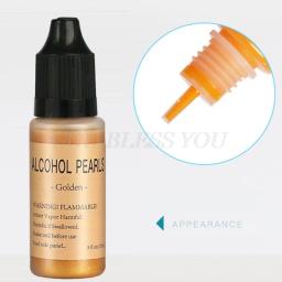 Resina de pigmento metálica com álcool de 6 tamanhos e 15ml, tinta concentrada com base em álcool, resina epoxy para artesanatos - Image 3