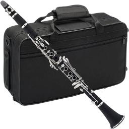 Professional B-Flat clarinete com caso, clarinete de alta qualidade, instrumentos de sopro, tubo preto, acessórios, novo - Image 1