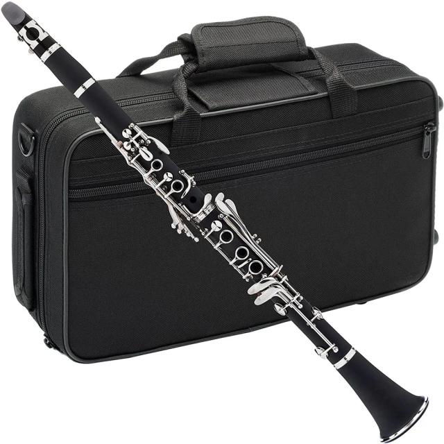 Clarinete B-Flat Profissional com Estojo, Alta Qualidade e Acessórios Inclusos - Novo