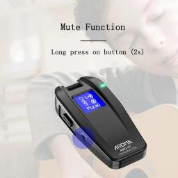 Sistema de guitarra sem fio Aroma, Função Afinador Mudo para Baixo Elétrico, Receptor do Transmissor de Áudio Recarregável, 5.8G - Image 3