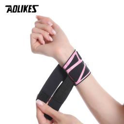 Aolikes-faixa de compressão para pulso, esportiva, suporte para pulso, faixa para fitness, levantamento de peso, basquete, tênis, alívio da dor no pulso - Image 5