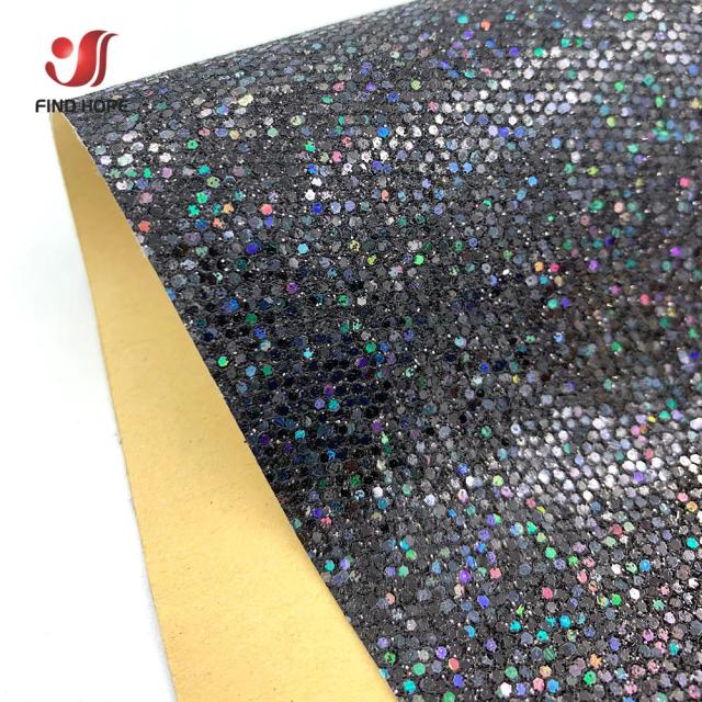 Diamante Glitter em Couro Falso Auto-adesivo para Artesanato e Decoração com Vinil Sparkle