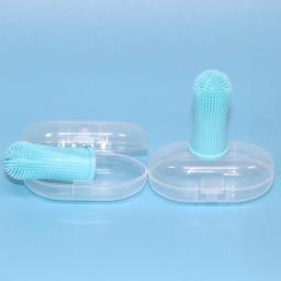 Escova de dentes para animais de estimação, escova de dedo para gato, cachorro, mal hálito, ferramenta de cuidados com o tártaro, inovação, 360 graus, de silicone, luva de limpeza, suprimentos para animais de estimação - Image 4