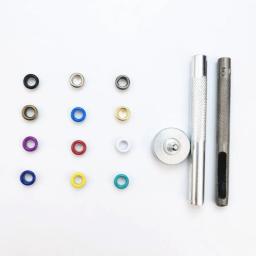 600 conjuntos de fixadores de ilhós de metal, 12 cores, 5mm, ferramenta de configuração de ilhós com caixa de armazenamento, acessórios de costura diy - Image 4